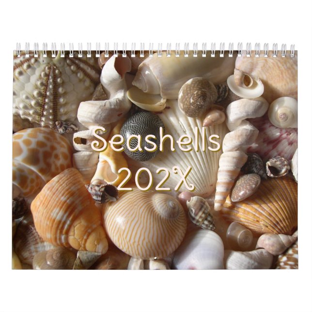 Tropiskt Seashell Photography Anpassningsbar Storl Kalender (Omslag)