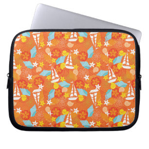 Tropiskt segelbåtmönster laptop sleeve