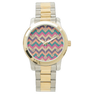 Tropiskt sicksackur armbandsur