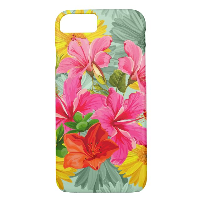 Tropiskt sjölöst Hibiscus Case-Mate iPhone Skal (Baksida)