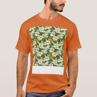 Tropiskt sjölöst Mönster Hawaiian Hibiscus Monste T Shirt