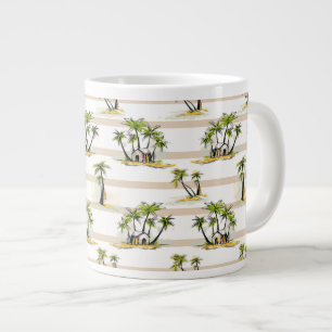 Tropiskt skal och Handflatan Jumbo Mugg