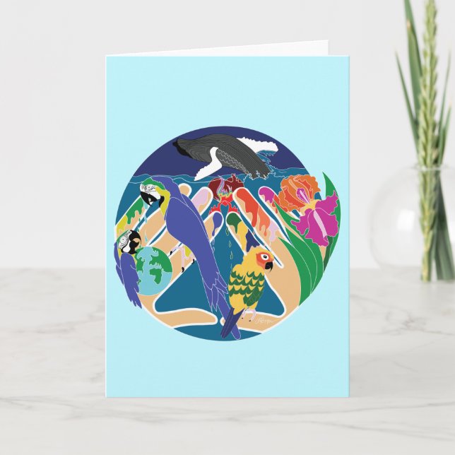 Tropiskt skapande kort (Framsida)