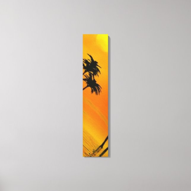 Tropiskt solnedgång 3-4 canvastryck (Framsida)
