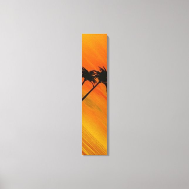 Tropiskt solnedgång 4-4 canvastryck (Framsida)