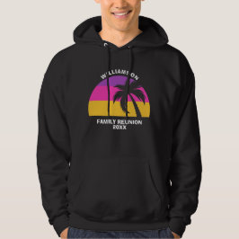 Tropiskt solnedgång för Beach Family Reunion Cute  Hoodie