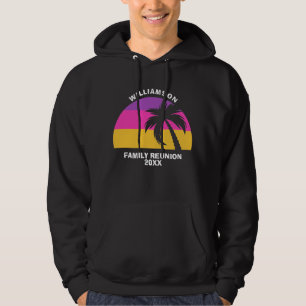 Tropiskt solnedgång för Beach Family Reunion Cute  Hoodie