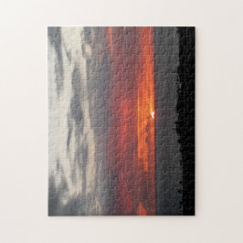 Tropiskt solnedgång i havets blåhavsmiljö pussel