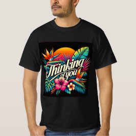 Tropiskt solnedgångstänkande av Manar Tshirt T Shirt