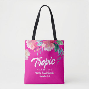 Tropiskt som det är varmt Bachelorette Weekend-fes Tygkasse