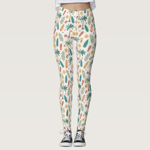 Tropiskt sommarstrandmönster (1) leggings