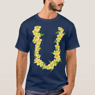 Tropiskt sommarvakuum Lei i hawaiisk blomkätting T Shirt