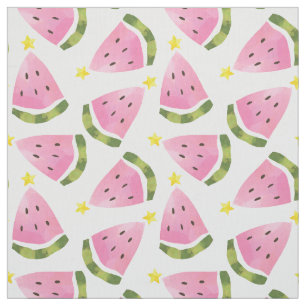 Tropiskt sommarvattenmelon jul, Mönster Yard Tyg