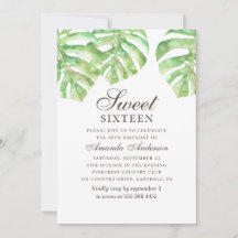 Tropiskt sötningsmedel 16. Greenery monstera 16:e