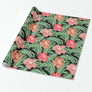 Tropiskt sötvatten, botaniskt Mönster Presentpapper