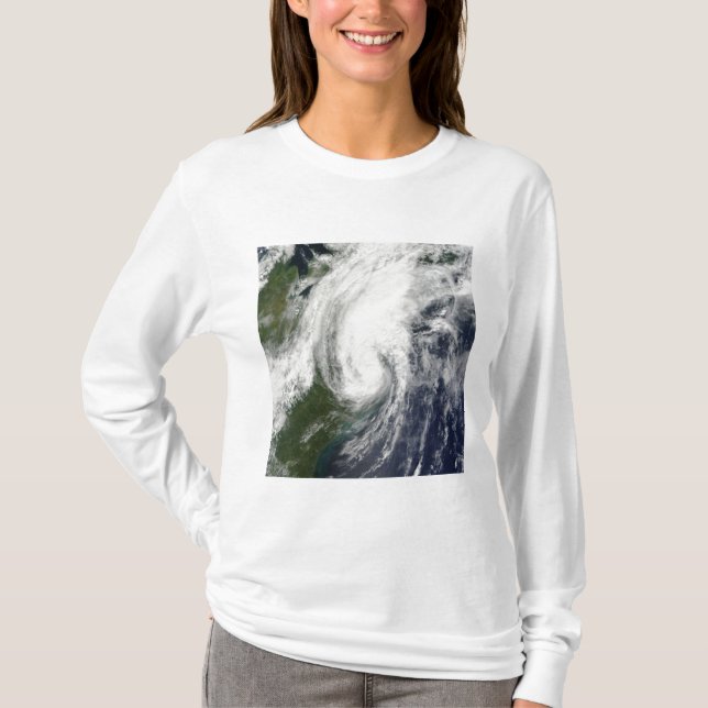 Tropiskt storm Hanna över Öster Kusten 2 Tee Shirt (Framsida)