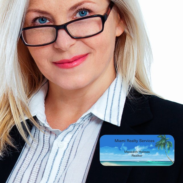 Tropiskt stränder Kustkusten Real Gods Namnbricka (Skapare uppladdad)