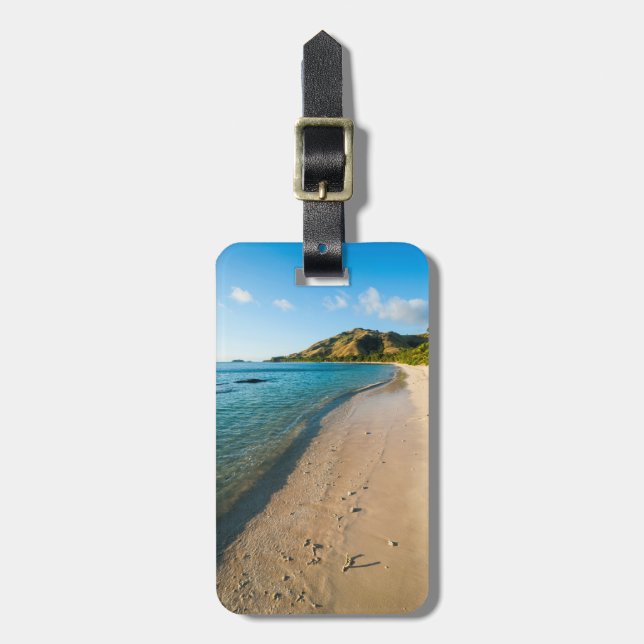 Tropiskt strandlandskap, Fiji Bagagebricka (Vertikal Framsida)