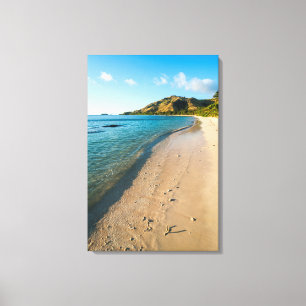 Tropiskt strandlandskap, Fiji Canvastryck
