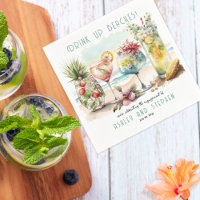 Tropiskt strandtema cocktails Förlovningsfest