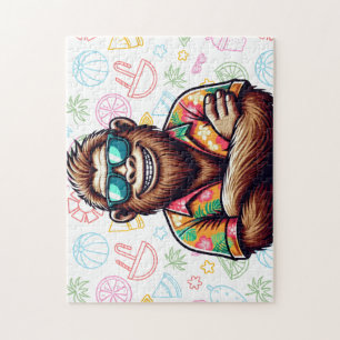 Tropiskt/strandyeti/bigfoot Pussel