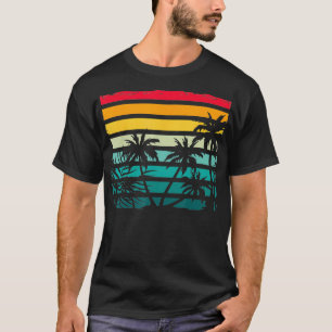 Tropiskt Summa av Exotic Coconut Handflatan Träd R T Shirt