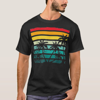 Tropiskt Summa av Exotic Coconut Handflatan Träd R T Shirt