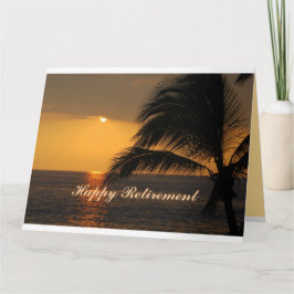 Tropiskt Sunset Card Lycklig Kort