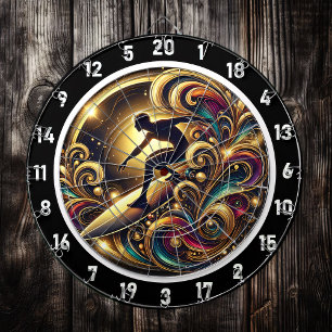 Tropiskt Surfer Abstrakt Energy Biet Darttavla