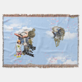 Tropiskt surrealism Fantasy Throw Blanket Filt