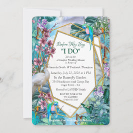 Tropiskt surrealistiskt liggande inbjudningar