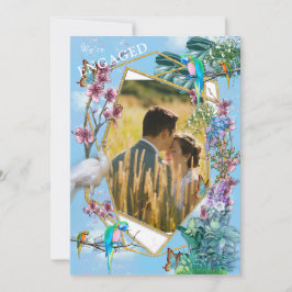 Tropiskt surrealistiskt liggande inbjudningar