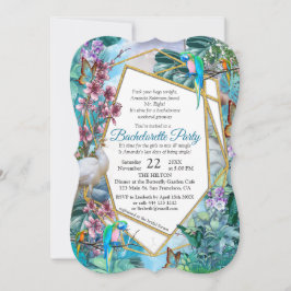 Tropiskt surrealistiskt liggande inbjudningar