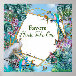 Tropiskt surrealistiskt liggande poster