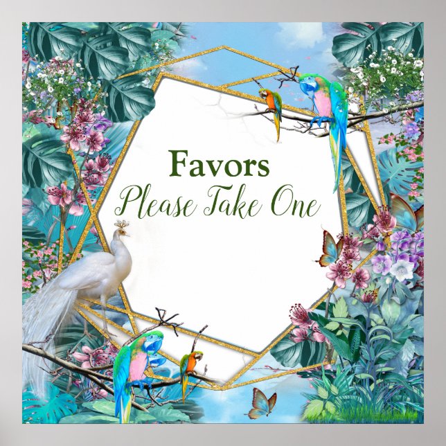 Tropiskt surrealistiskt liggande poster (Framsidan)