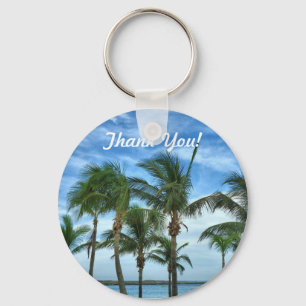 Tropiskt Tack Gift Keychain eftermiddag Nyckelring