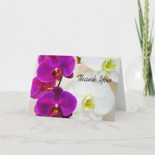 Tropiskt tackkort för purpurfärgad Orchid