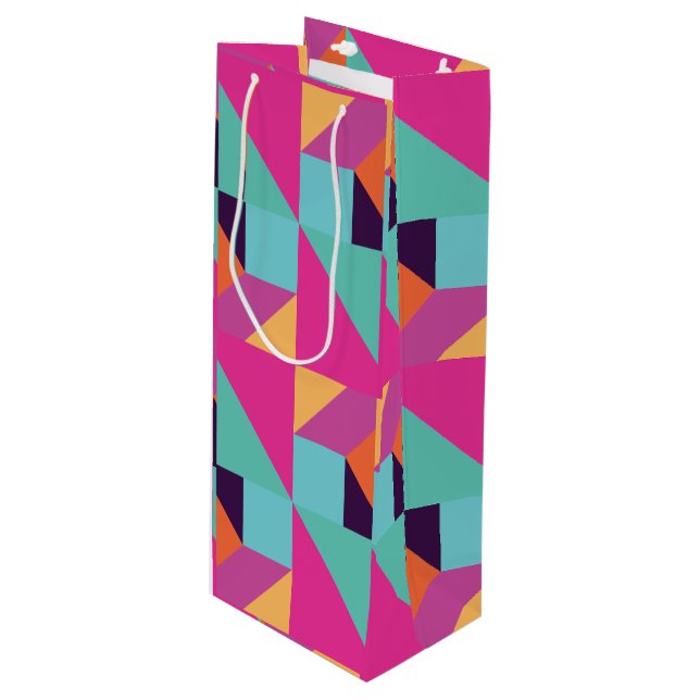 Tropiskt Tangram Mönster (Framsidan Vinklad)
