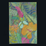 Tropiskt teaterbruk II Kökshandduk<br><div class="desc">Tropical Tapestry II av Chariklia Zarris</div>