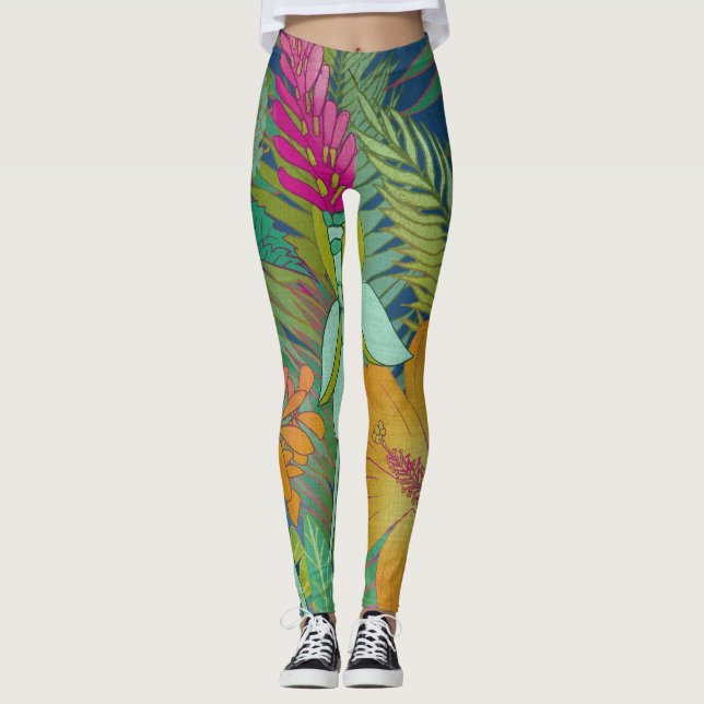 Tropiskt teaterbruk II Leggings (Framsida)