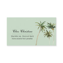 Tropiskt tema för vattenfärgen Handflatan Träd