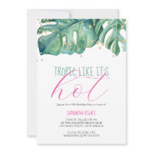 Tropiskt tema i 50:e Födelsedagsfesten