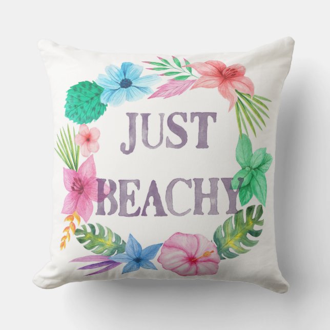 Tropiskt tema Pillow för Beach House Florida Home Kudde (Framsida)