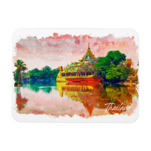 Tropiskt Thailand Beach Paradise Travel Magnet