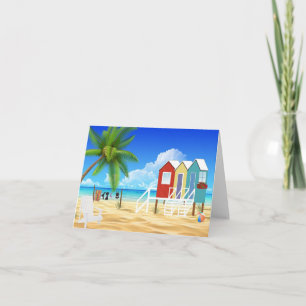 Tropiskt tillfällen Notecards Kort