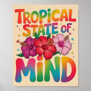 Tropiskt tillstånd: Sommarbachgrafik Poster