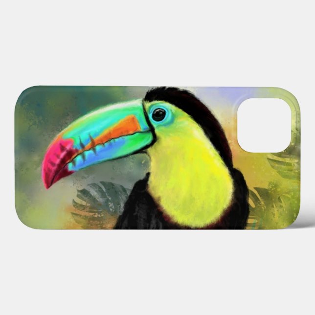 Tropiskt Toco Toucan Bird iphone case (Baksida (horisontell))