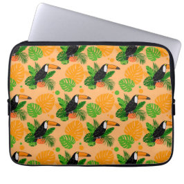 Tropiskt Toucan Bird Seamless Mönster Laptop Fodral
