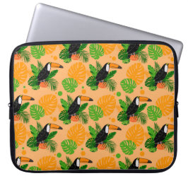 Tropiskt Toucan Bird Seamless Mönster Laptop Fodral