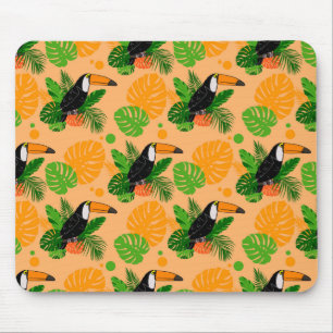 Tropiskt Toucan Bird Seamless Mönster Musmatta
